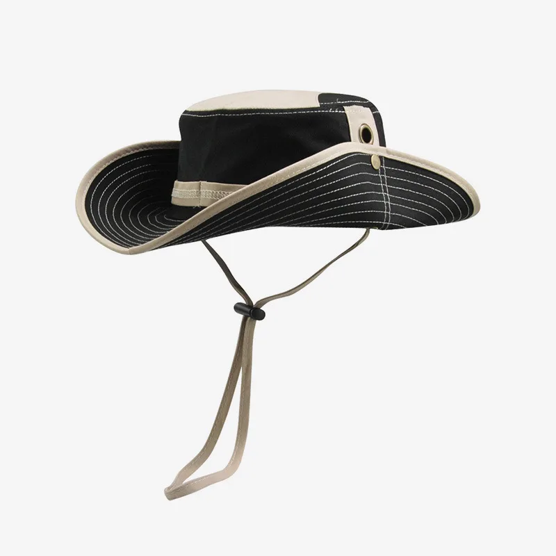 

Fisherman Bucket Hat Sun Hats For Men UV Protection Cotton Hiking Hat