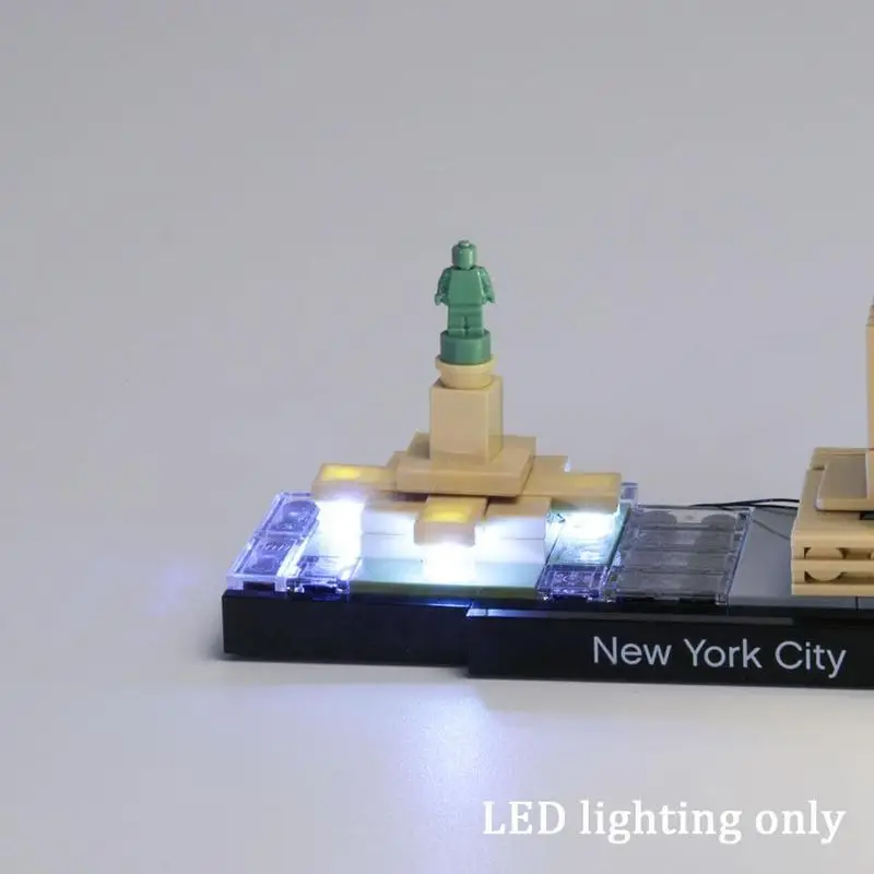 

For Lego Building Series 21028 New York LED Lighting Building Blocks DIY Light Toy Assembled I7Z5