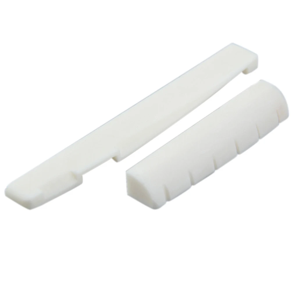 

Acoustic Guitar Bone Bridge Saddle Nut Instruments Accessory 6 String Musical Lightweight Portable Music Elements