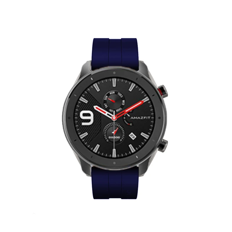 FIFATA 22MM Colorful Soft Silicone Watch Band For Xiaomi Huami Amazfit GTR 47MM/Stratos/Huawei GT/GT2 46mm Smart Watch Wristband
