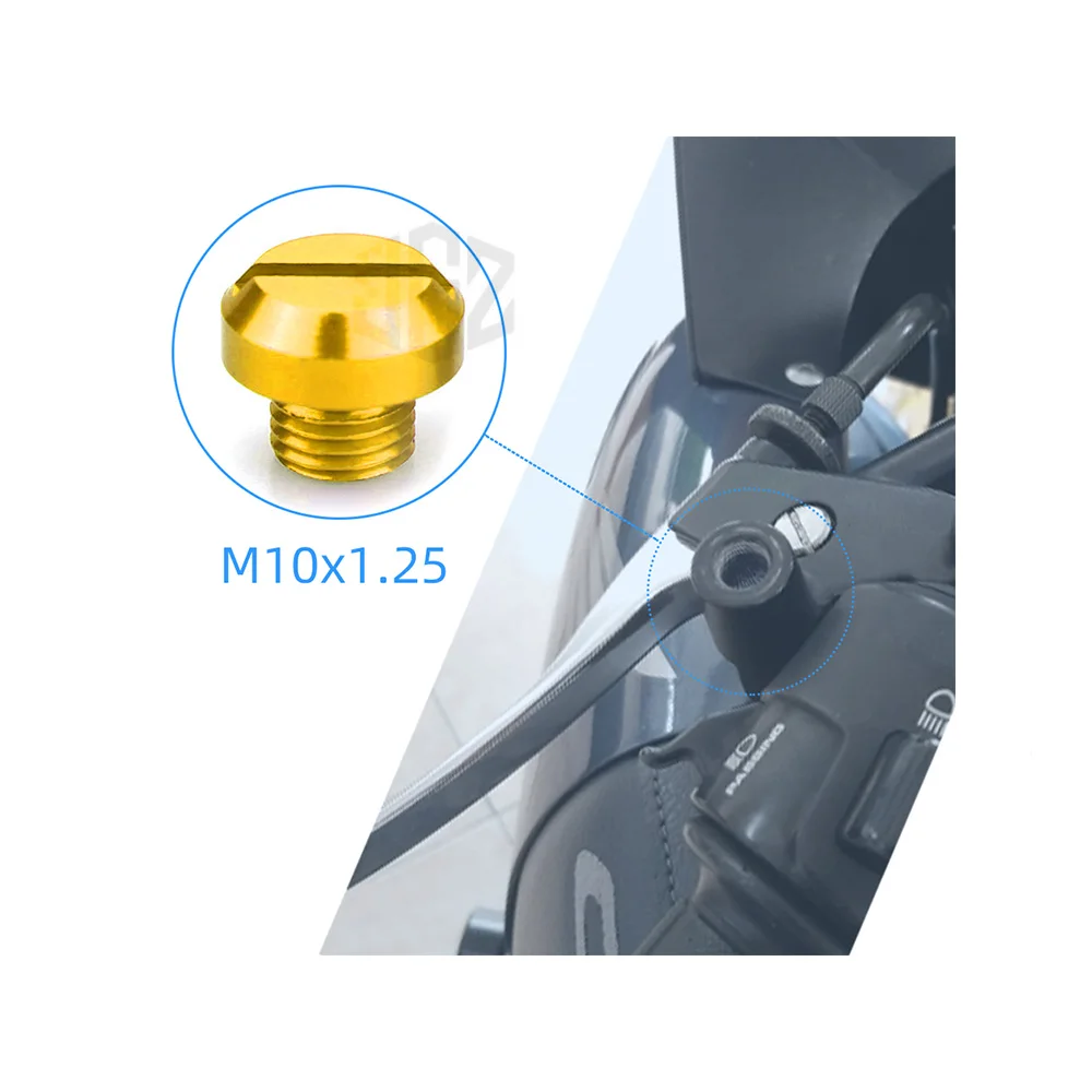 M10 * 1 25 мотоциклетное зеркало отверстие для заглушки винты крышки болтов Yamaha MT09 MT07