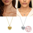 Ожерелье женское из серебра 925 пробы с кулоном в виде сердца