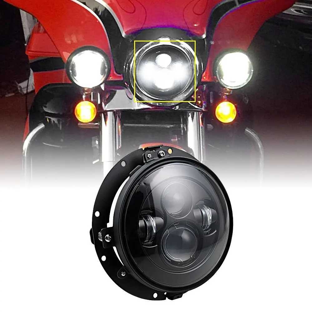 Фара для мотоциклов с мотором 7 дюймов светодиодная фара + 4 фары ближнего света