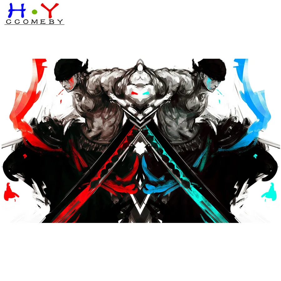 

DIY square Diamond Painting Japan Anime One Piece Cross Stitch Diamond Embroidery Complete Diamonds Decorative gift