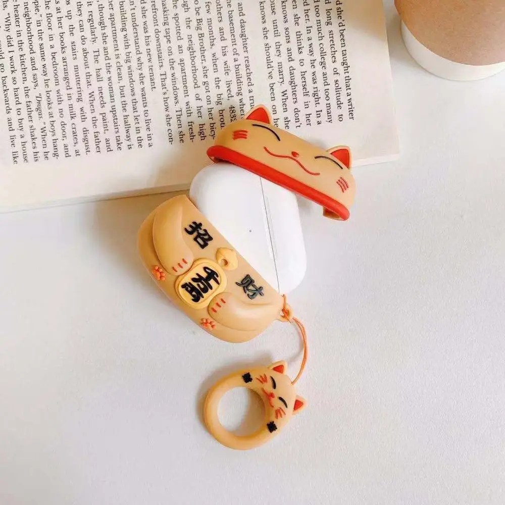 10 шт./лот Lucky Cat Чехол для беспроводных наушников Airpods 3 Защитные Водонепроницаемые