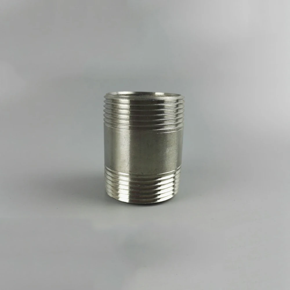 1/" 1/4" 3/" 1/2" 3/" 1" 1-1/" 1-1/2" " BSPT мужской круглый ниппельный соединитель 304 фитинги из нержавеющей стали вода газ масло
