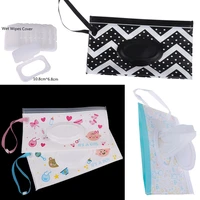 hot new easy carry snap strap wipes container clutch and clean wipes carrying case wet wipes bag clamshell cosmetic pouch
