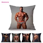 Мускулистый красивый сексуальный мужской тренажерный зал горячий Мужской Охотник бойфренд домашний Декор Подушка Чехол заманчивый диван наволочка