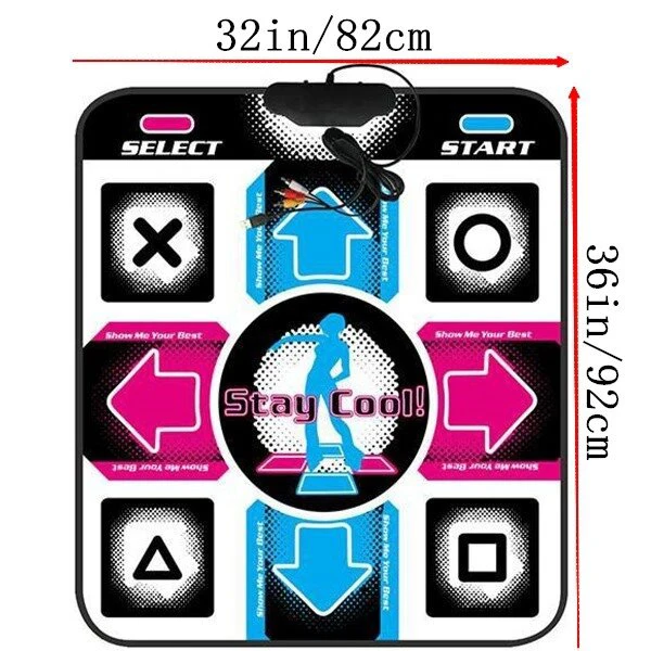 

Dancing Step Dance Mats Pad Dance Blanket Equipment Revolution HD Non-Slip Foot Print Mat to PC with USB Multi-Function Games JL