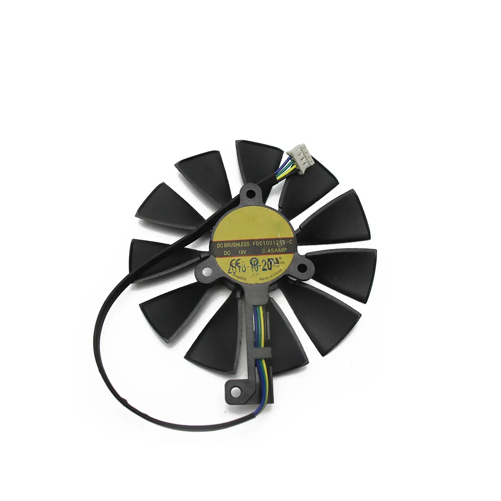 87 мм T129215SH FDC10U12S9-C 4Pin RTX 2060 2070 2080 двойной передовые OC вентиляторы для ASUS GeForce RTX2080 RTX2070 игровые карты вентилятор