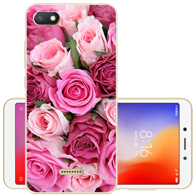 Чехол для Xiaomi Redmi 6A Redmi 6, чехол для Redmi 6A Couqe, Мягкая силиконовая задняя крышка, защитный чехол из ТПУ для Redmi6 6 A, чехол для телефона s - Цвет: 7