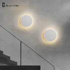Круглый светодиодный настенный светильник для помещений настенные прикроватные настольные лампы для Гостиная Спальня лестница коридор настенный светильник простой осветительных приборов