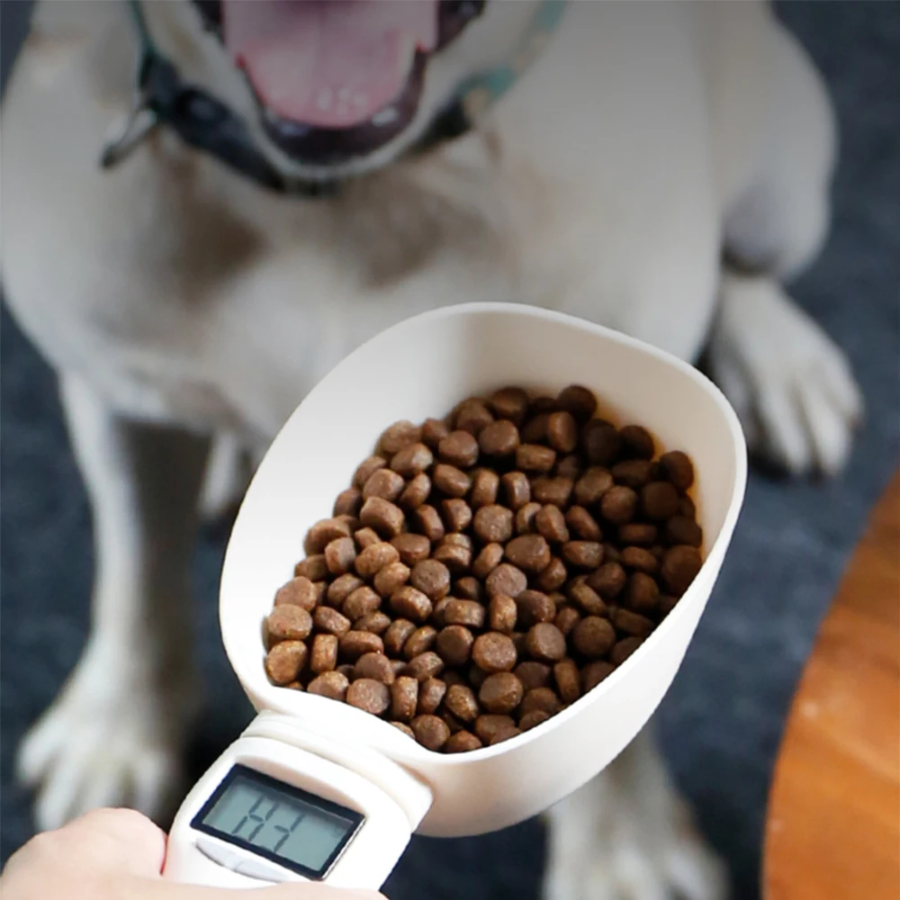 

Measure Spoon Pet Food Scale Cup For Dogs Cat Feed Bowl Feeding Supplies Kitchen Scoop Cup LED Scale Spoon