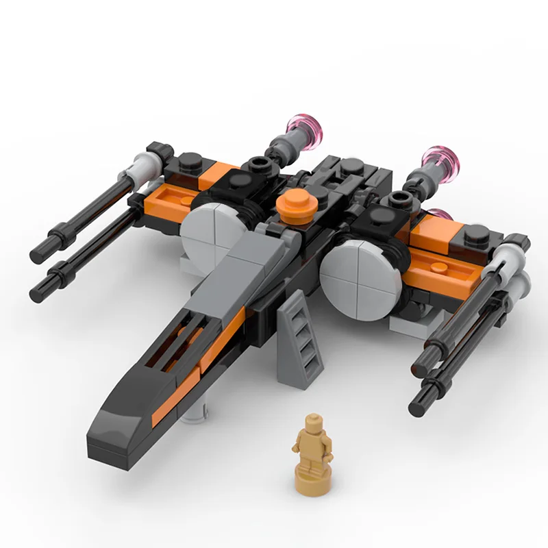 

MOC Star Plan T70-XWinging 1:125 Spaceship Model Building Blocks DIY Assembly Destroyer Aircraft Bricks Toys Kids Xmas Gifts