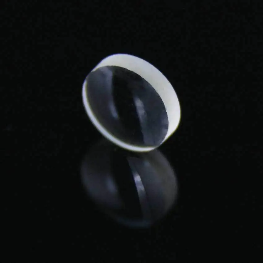 Оптическое экспериментальное стекло плоская выпуклая линза 4 мм диаметр