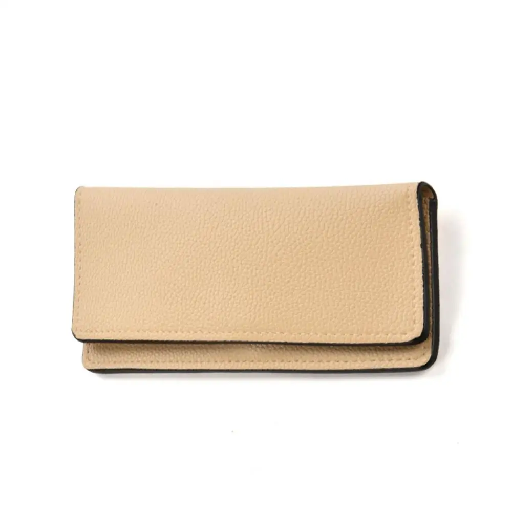 

Women Wallet Minimalist Designer Slim Long Bifold Female Clutch PU Leather Coin Purse Ladies Card Holder Money Wallet VKP1501