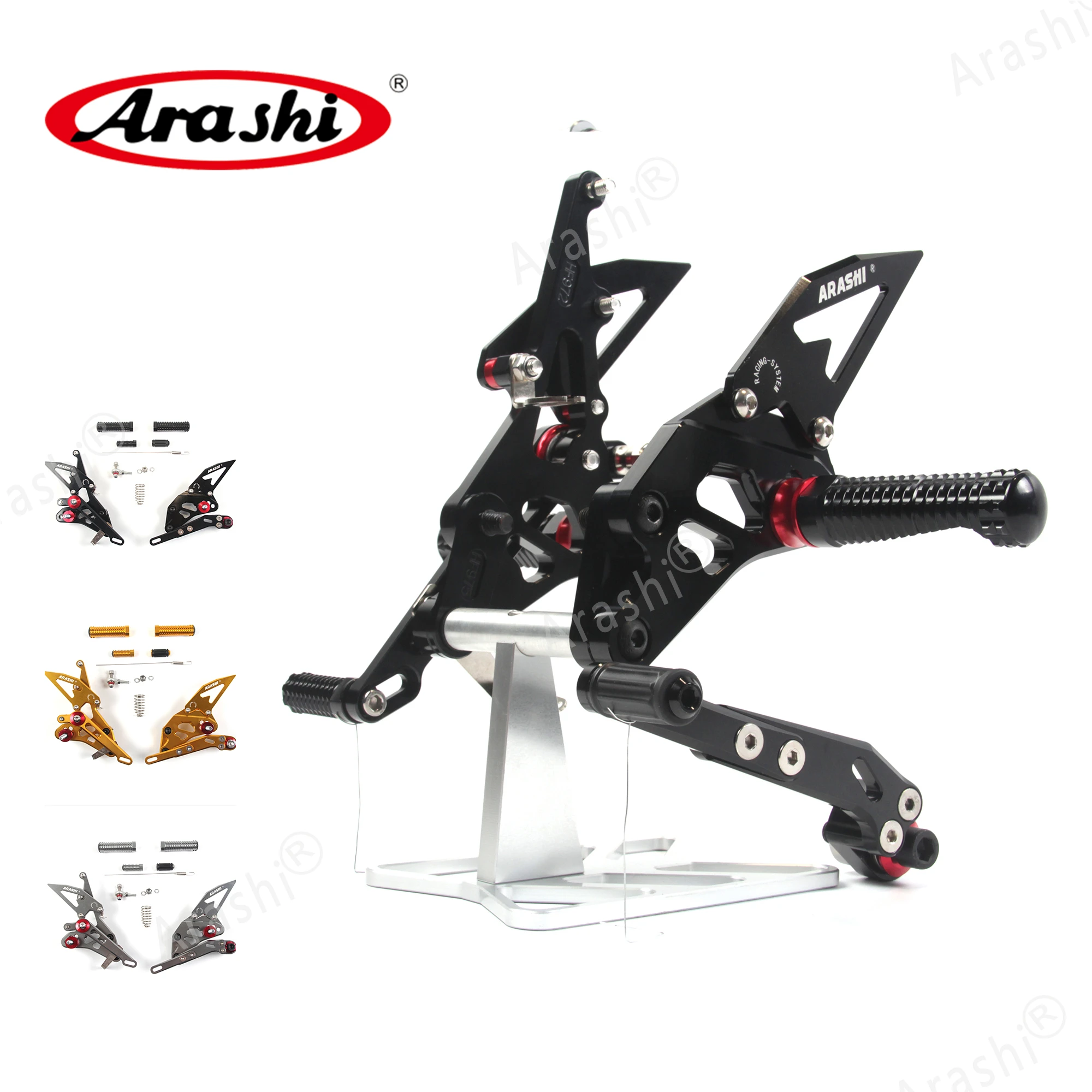 Arashi Регулируемые подножки для SUZUKI GSXR1000 2009 2016 детской 2010 2011 2012 2013 2014 2015 CNC