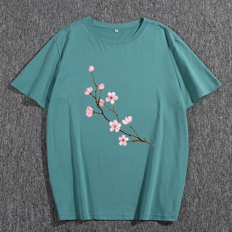 Футболка мужская с коротким рукавом хлопок 100% Повседневная Свободная Модная