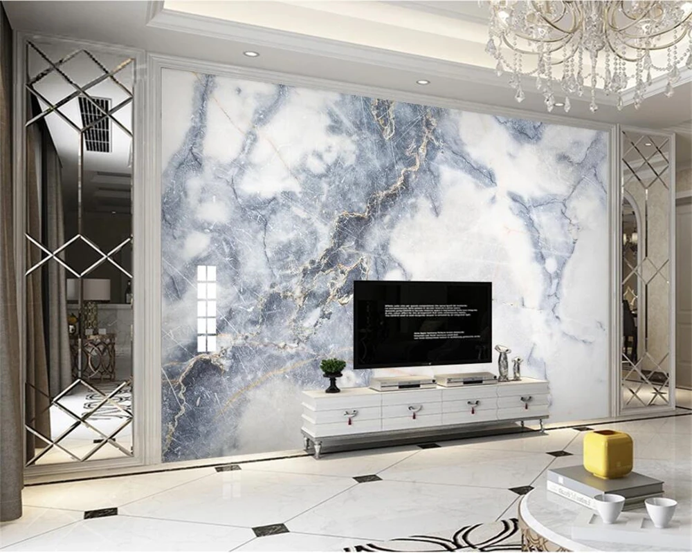 Обои на заказ с объемным современным минималистичным природным рисунком papel de