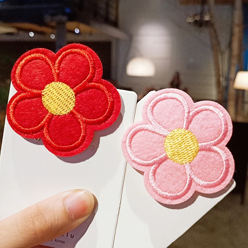 Тканевые красные розовые зеленые желтые оранжевые Цветочные головные уборы