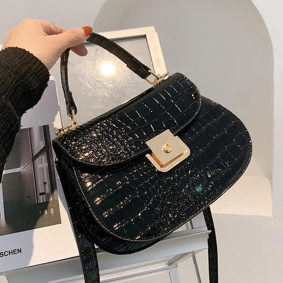 

Luxury Handbags Women Bags Designer Fashion Crocodile Pattern Tote Bag Ladies Fashion Shopping Shoulder Bags 2021 Girls Handbag