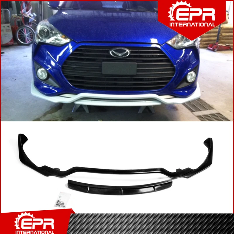 

For Veloster Turbo NEFD Carbon Fiber Front Lip 2pcs Tuning Part Tirm Racing For Veloster Carbon Front Bumper Lip Body Kit
