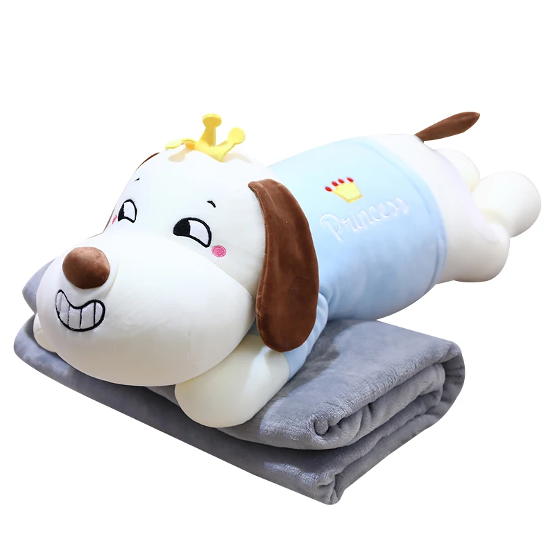 

Candice guo cute plush toy lovely animal cow pig dog cow tortoise worm soft stuffed cushion warm blanket birthday Christmas gift