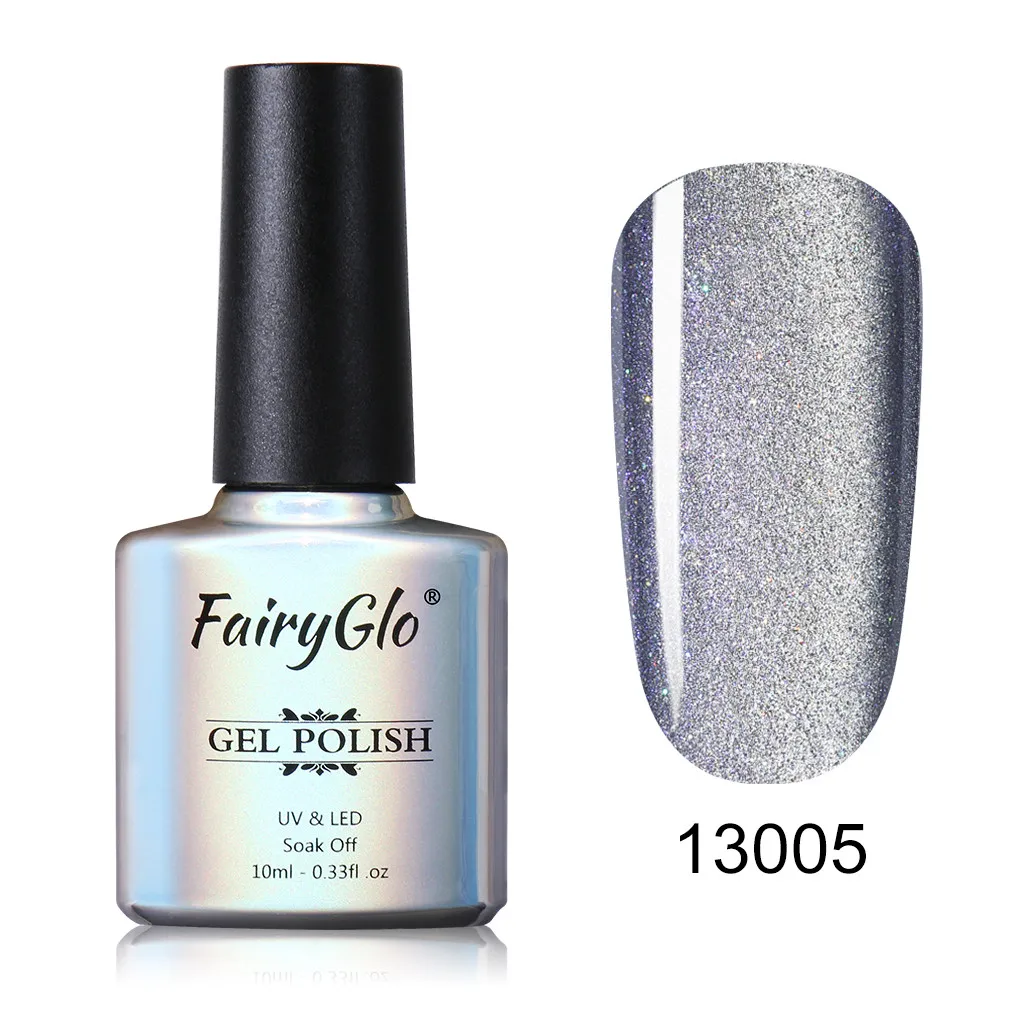 13005 FairyGlo 10ml 5D Wide Line Cat Eye UV Gel Polish Chameleon Cat's Eyes Nail Gel Polish Magentic Nail Gel Varnish Enamel Lacquer - Цвет: 13005