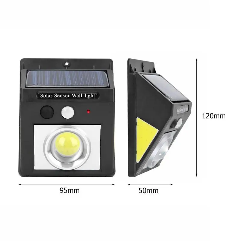 

32LED COB Solar Power Motion Induction Mode Standing Bracket With Back Strap Sensor Light Outdoor Waterproof Garden Wall Lamp
