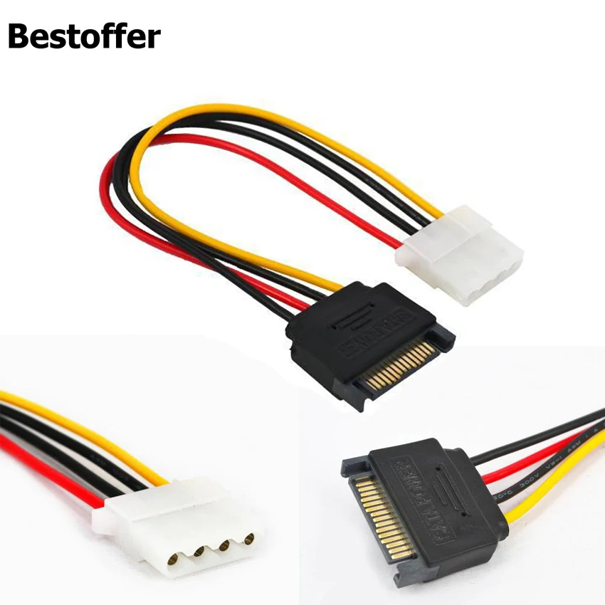 20 контактный разъем SATA 15 штекер питания для Molex IDE 4 гнездовой кабель