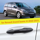 4 шт. крышка дверной ручки из углеродного волокна для Renault Grand Scenic III XMOD 2010 2011 2012 2013 2014 2015