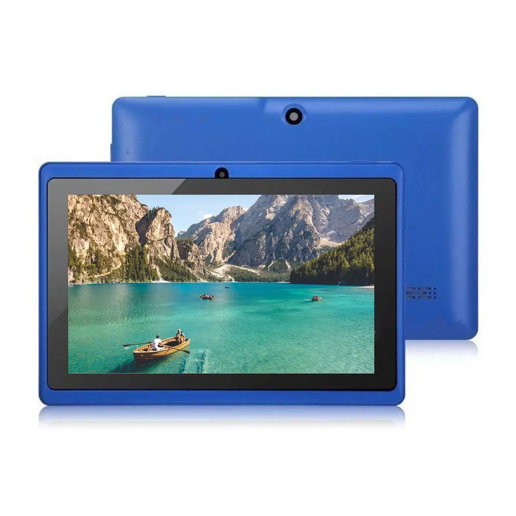 Blue UK Plug 7,0 дюймов Android планшет Четырехъядерный 4 Гб Rom Wifi Bluetooth gps детский планшет ПК 512+ 8G маленький компьютер планшет - Цвет: Blue UK Plug