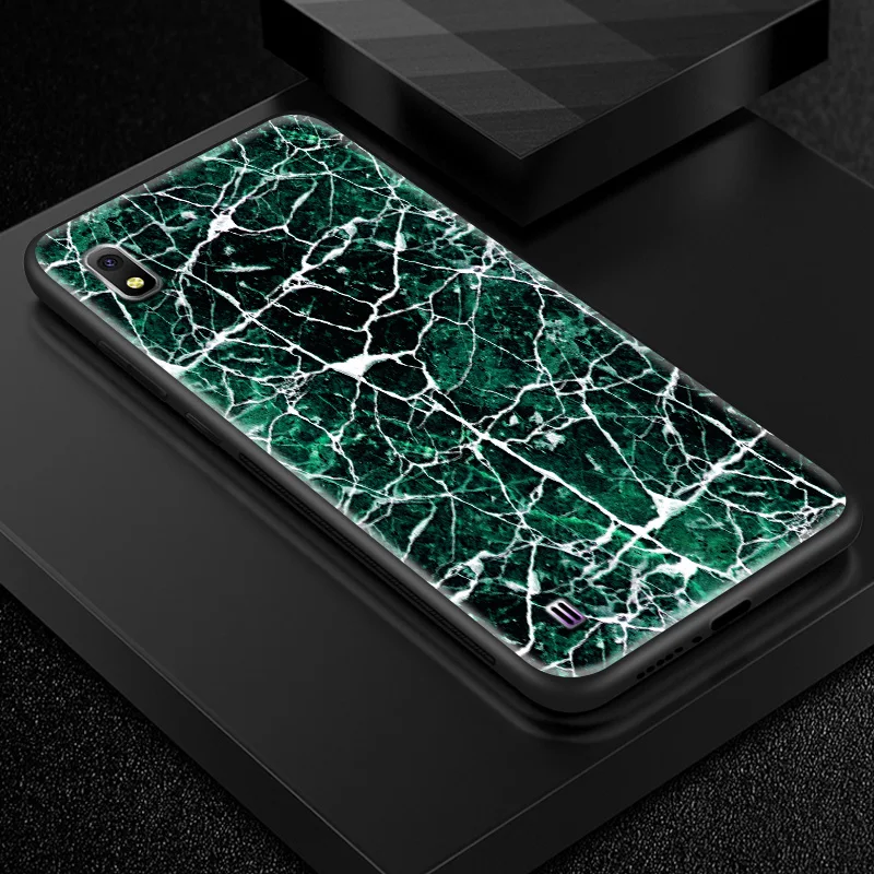 W303 Закаленное Стекло чехол для samsung Galaxy A10 A80 A90 A6S A8S A20 A30 A40 A50 A70 J4 плюс M10 M20 M30 S8 S9 S10+ защитный чехол - Цвет: W303