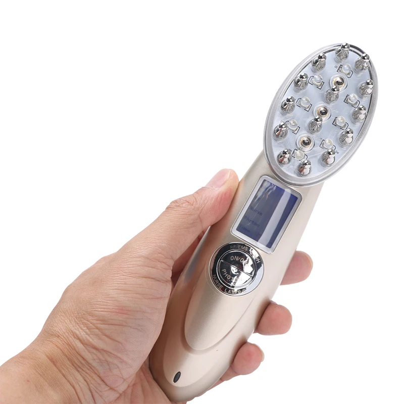 Электрический лазерный гребень для роста волос анти потеря массаж терапия