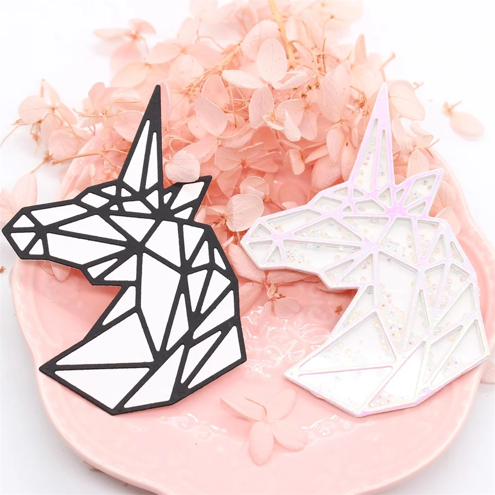 KSCRAFT геометрический Единорог шейкер металлические режущие трафареты для