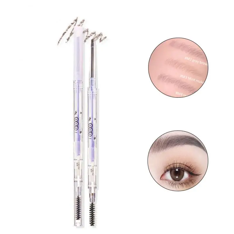

New Double-headed Eyebrow Pencil Natural Three-dimensional Eyebrow Shape Long Lasting Waterproof Eye Brow Makeup Tool