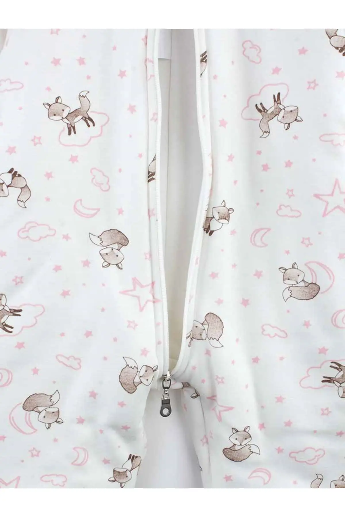 

Pink white baby girl sleeping bag warm winter seasonal soft daily comfortable sleep cotton babies models