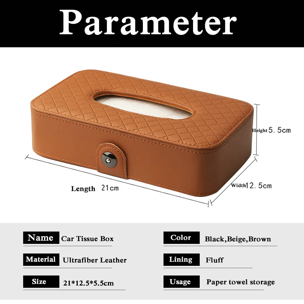 

Universal Leather Car Tissue Holder Car Creative Sun Visor Tissue Holder Box Napkin Holder Tissue Boxes Car Accessories For Car