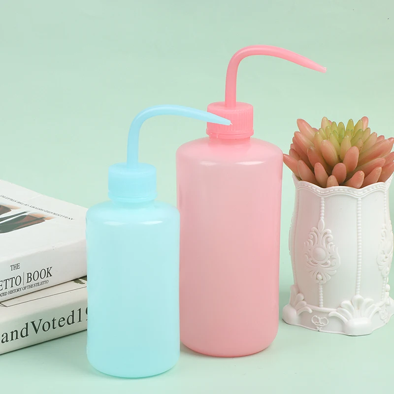 

250/500ml Clear Plastic Blow Washing bottle Tattoo Wash Squeezy Laboratory Measuring Bottle Tattoo Accessories