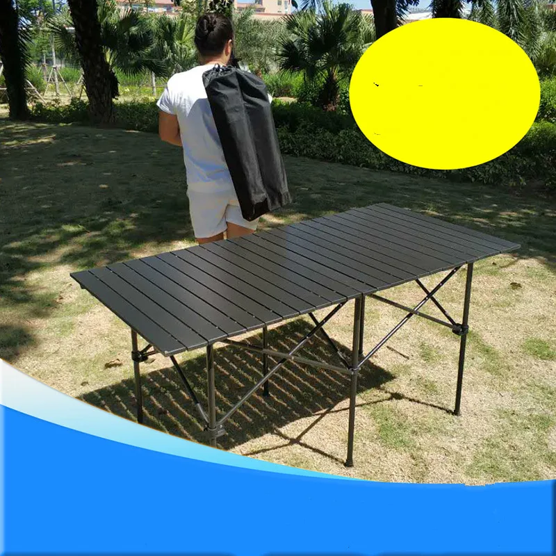 Camping Table Outdoor Folding Aluminum Barbecue Picnic Supplies Portable Stalls Multipurpose Mesa Plegable |