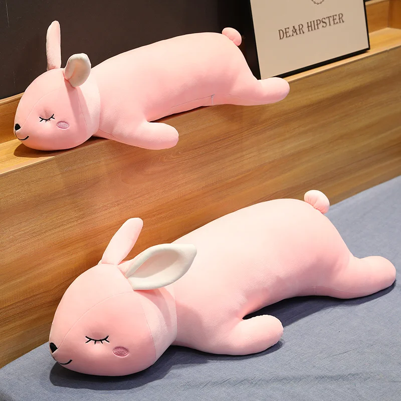 65/80/110 см Милая поза кролик кукла Супер Мягкий Кролик плюшевая игрушка детские