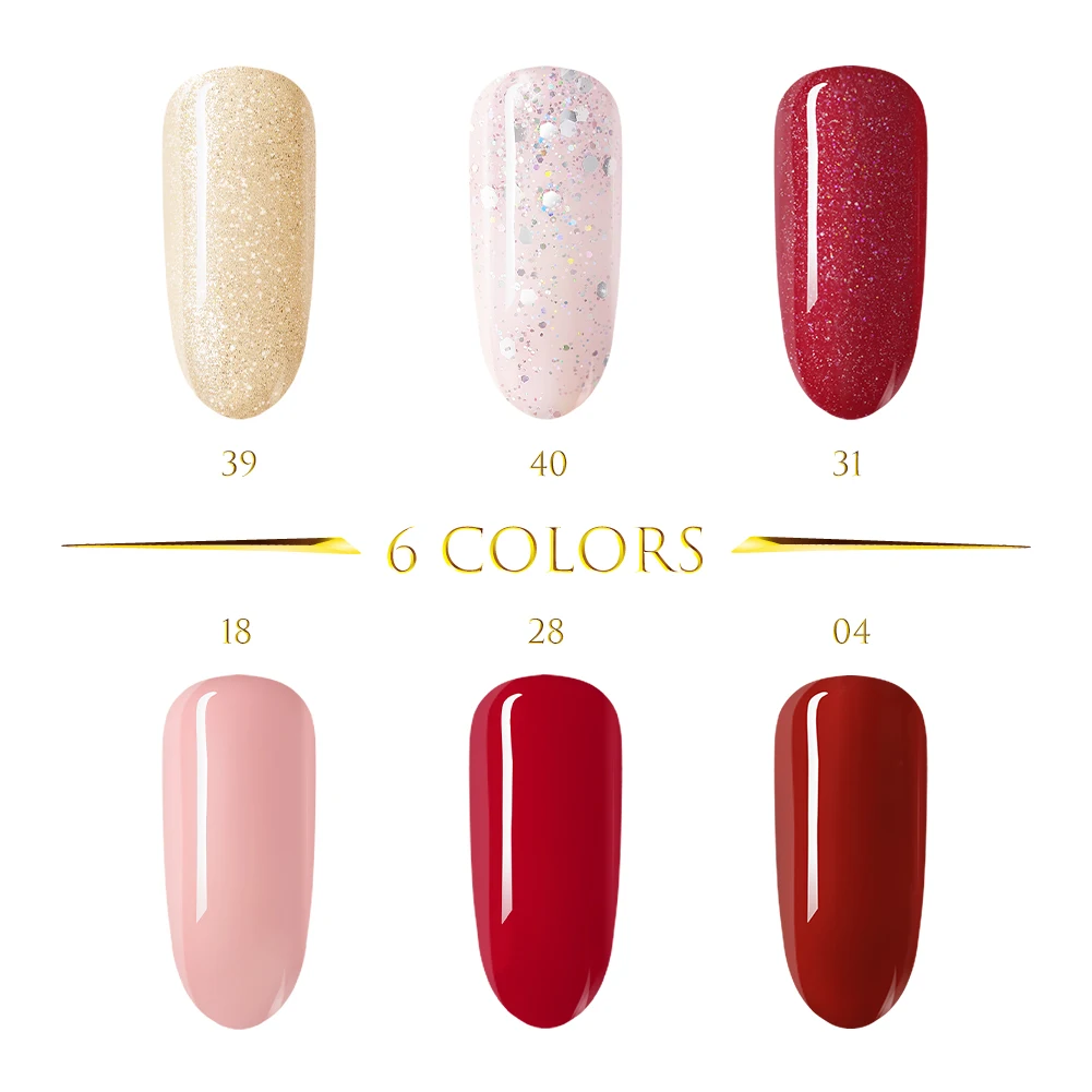 6Gel Polish Kit 1 Гель-лак для ногтей COSCELIA, 8 мл, 6/10 шт., набор гель-лаков для ногтей, все для маникюра, набор для дизайна ногтей, набор для ногтей - Цвет: 6Gel Polish Kit 1