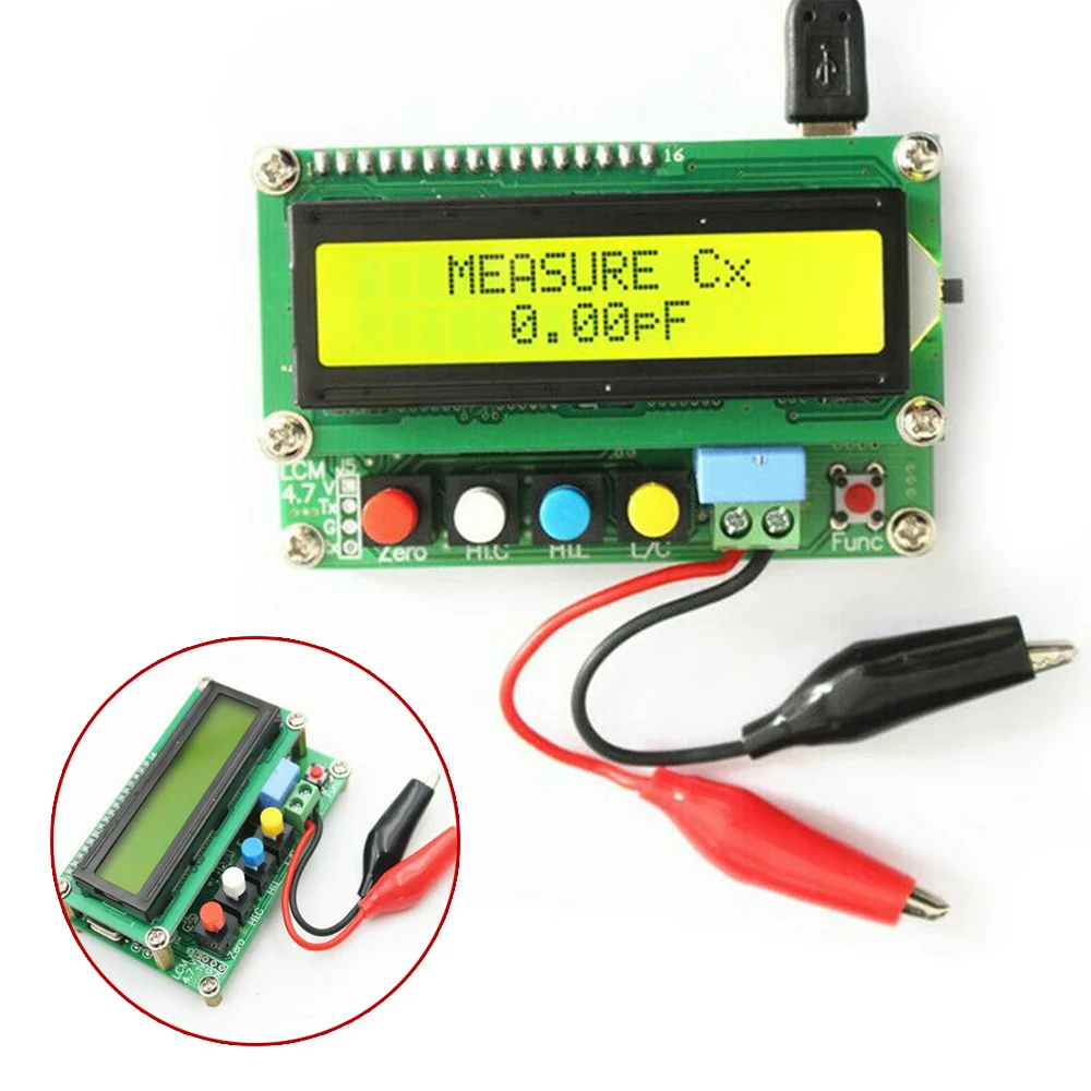 

LC100-A LCD Digital L/C Meter Board Multimeter Inductance Capacitance Tester Professional Electrician Electric Tools