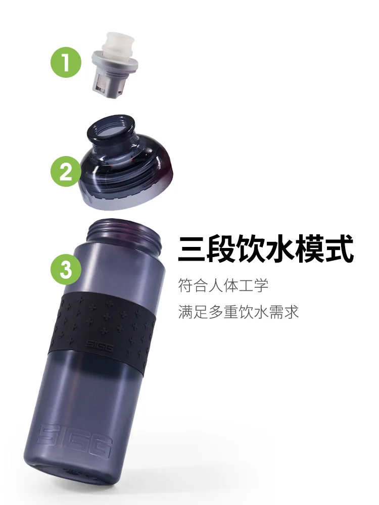 저렴한 젖빛 야외 물병 플라스틱 체육관 스포츠 음료 대형 실리콘 물병 휴대용 Botellas De Agua 주방 용품 DE50SP