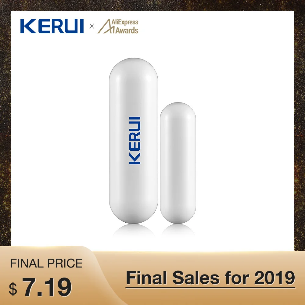 Kerui D026 беспроводной дверной датчик, оконный датчик, датчик зазора, трамбовка для KERUI GSM Wifi, сигнализация, аксессуары, анти-трамбовка