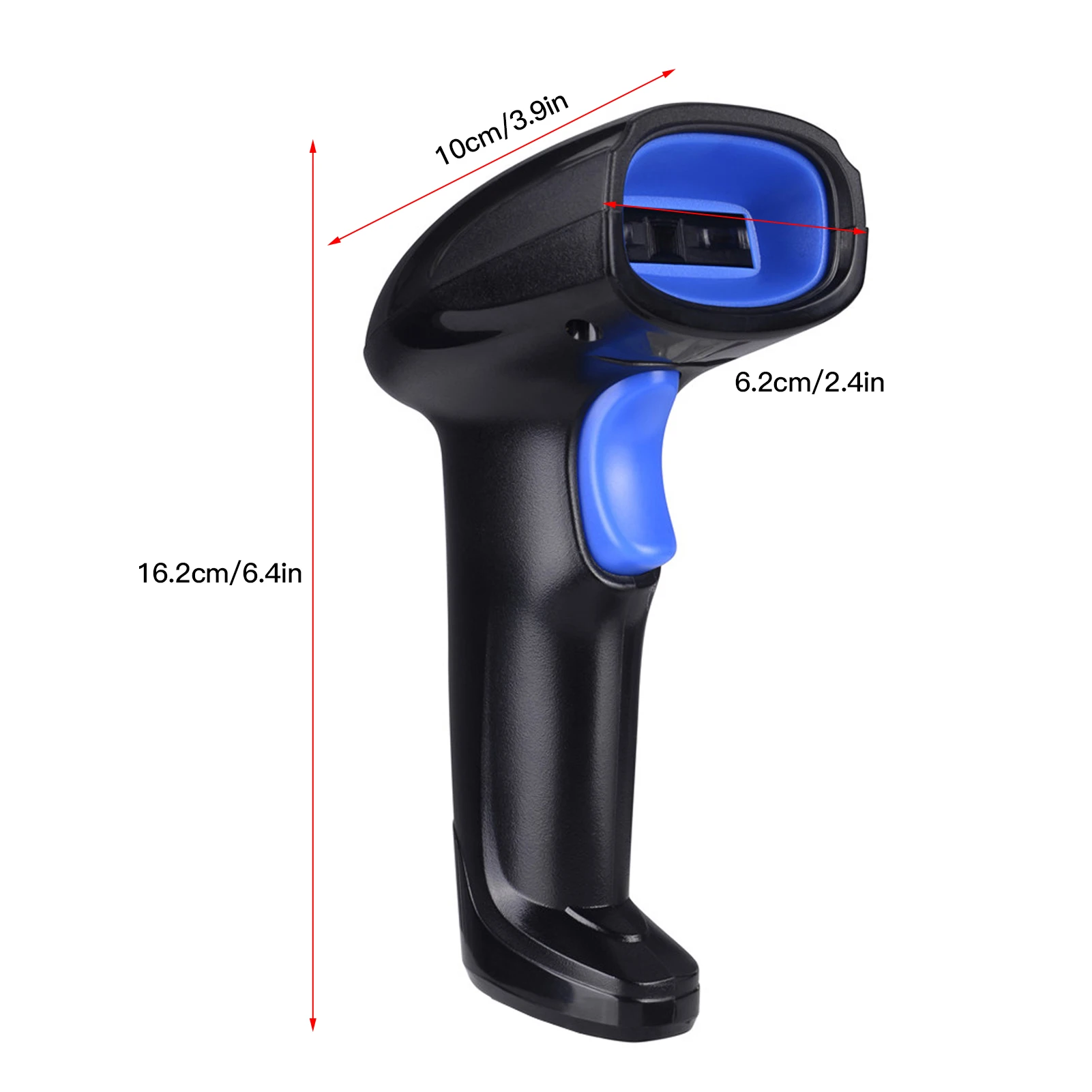 Aibecy 2-в-1 2 4G Беспроводной сканер штрих-кода USB проводной лазерный штрих-кодов
