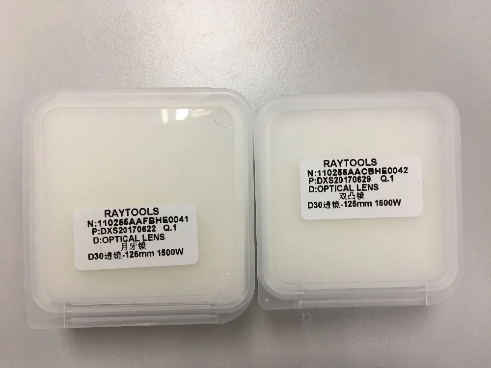 

Фокусирующая линза D30 f125мм, линза для лазерной режущей головки RayTools 1000-1500 Вт