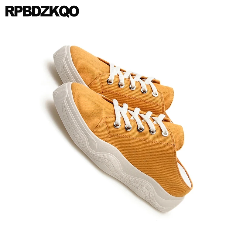 Мюли женские на платформе джинсовые туфли ручной работы тапки мягкая подошва