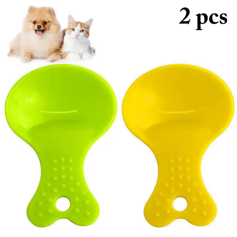 

2 шт., пластиковые ложки для кормления собак и кошек, пищевой Совок прочные