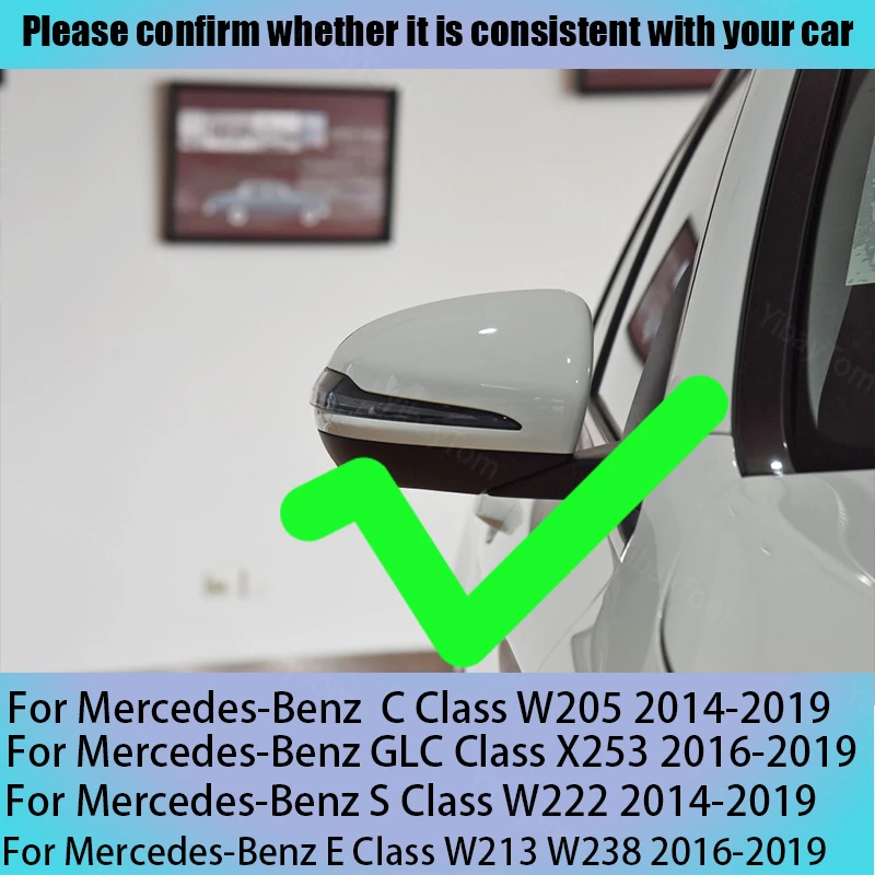 Чехол для зеркала заднего вида Mercedes Benz C Class W205 2014 2015 2016 2017 2018 2019 | Автомобили и